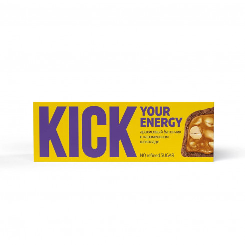 KICK YOUR ENERGY Батончик с орехами, 45 гр