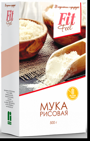 Fit Feel Мука Рисовая, 500 гр