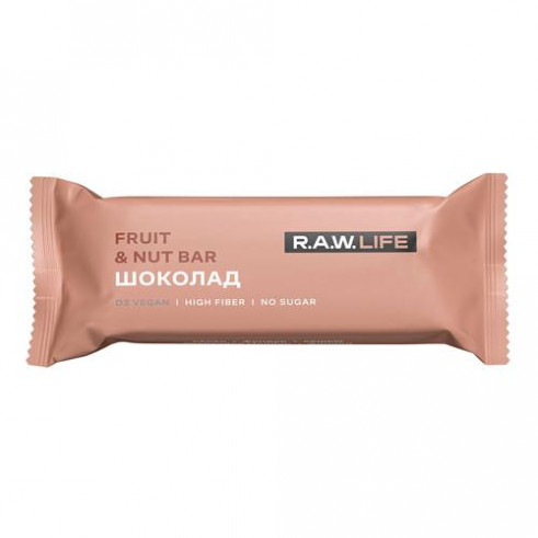 R.A.W. Life Орехо-фруктовый батончик, 47 гр