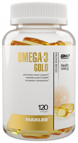 Maxler Omega-3 Gold, 120 капсул