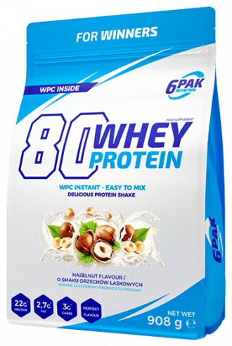 6PAK Nutrition 80 Whey Protein, 908 гр