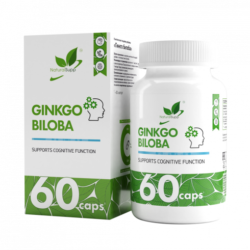 Natural Supp Ginkgo biloba, 60 капсул