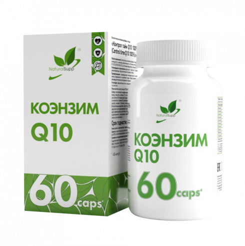 Natural Supp Coenzyme Q10, 60 капсул