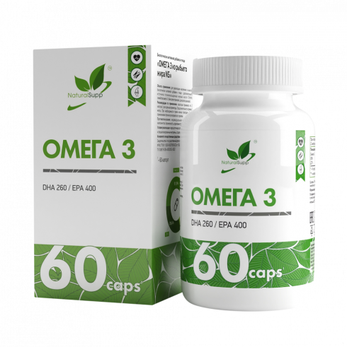 Natural Supp Omega 3, 60 капсул