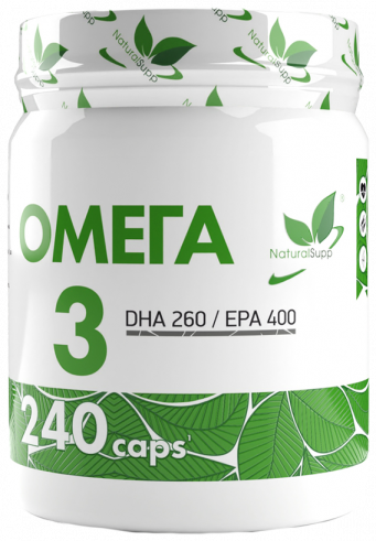 Natural Supp Omega-3, 240 капсул