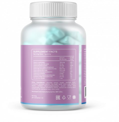 SNT Kids Multivitamin Gummies, 60 таблеток