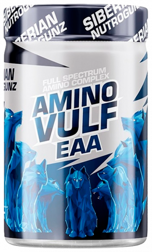 Siberian Nutrogunz Amino Vulf EAA, 450 грамм