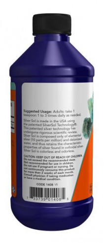 NOW Silver Sol, 237 мл