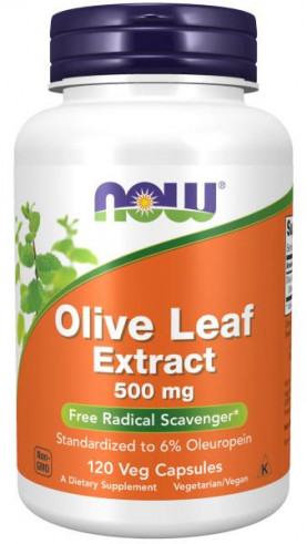 NOW Olive Leaf Extract 500mg, 120 вег.капс