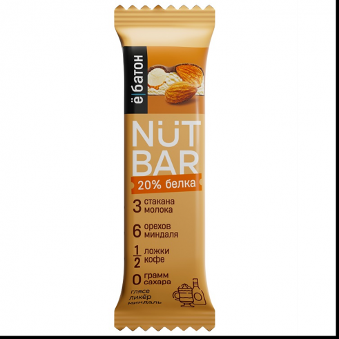 Ёбатон Батончик глазированный NUT BAR, 40 гр