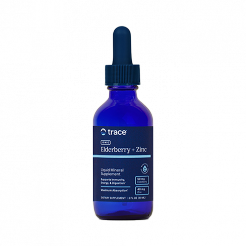 Trace Minerals Research Elderberry + Ionic Zinc 40 mg, Ресерч Бузина + Ионизированный цинк 40 мг, 59 мл