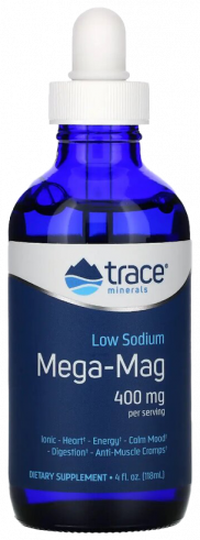 Trace Minerals Mega-Mag 400 mg, 118 мл