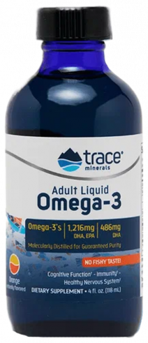 Trace Minerals Adult Liquid Omega-3, 118 мл