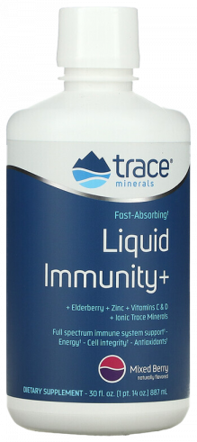 Trace Minerals Liquid Immunity+, 887 мл