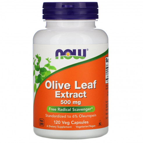 NOW Olive Leaf Extract 500mg, 120 вег.капс