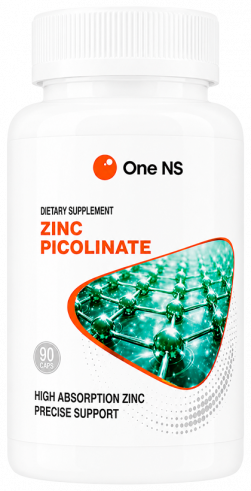 One NS Zinc picolinate, Цинка пиколинат, 90 капсул