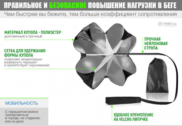 HVAT Парашют для бега