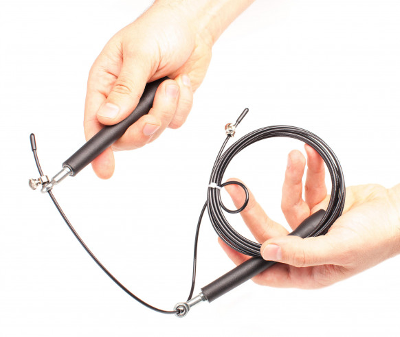 HVAT Скоростная скакалка пластиковые ручки