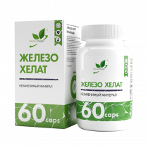 Natural Supp Chelated Iron, 60 капсул