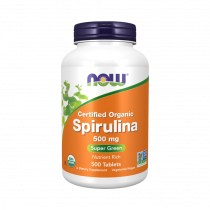 NOW Certified Organic Spirulina 500 mg, 500 таблеток