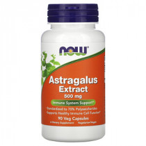 NOW Astragalus Extract 500 mg, 90 капсул